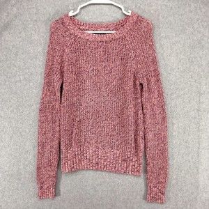American Eagle Outfitters Sweaters Womens Medium Pink Chunky Knit Pullover